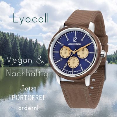 Jacques Farel hayfield CO2 Neutrale Uhren,Juwelier Kremo Salzburg Ökouhr Kremo, Ökoleder, Vegane Uhrenbänder Neutorstrasse 16